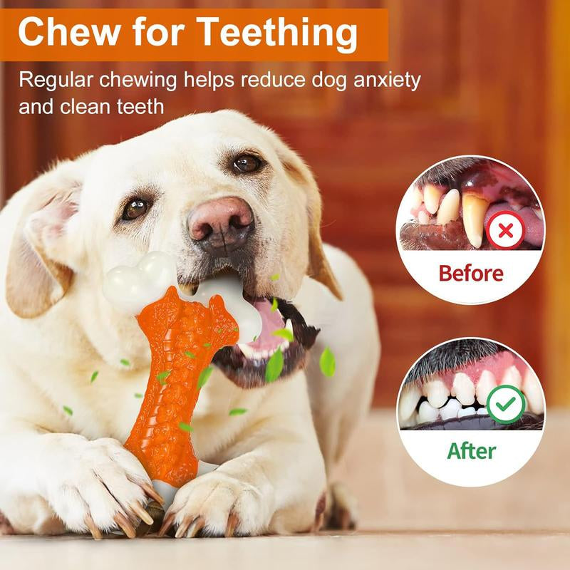 Apasiri Tough Dog Toys, Toys for Aggressive Chewers Large Breed, Bone-Shaped, Almost Indestructible