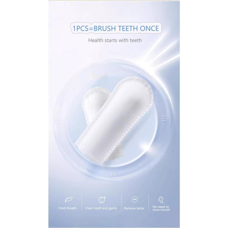 Pet Dental Cleaning Finger Wipes 50Pcs, Coconut Milk Flavor & Double Sided