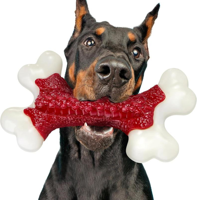 Apasiri Tough Dog Toys, Toys for Aggressive Chewers Large Breed, Bone-Shaped, Almost Indestructible