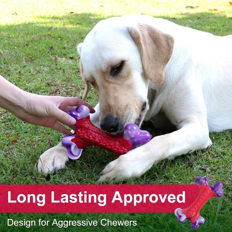 Apasiri Tough Dog Toys, Toys for Aggressive Chewers Large Breed, Bone-Shaped, Almost Indestructible