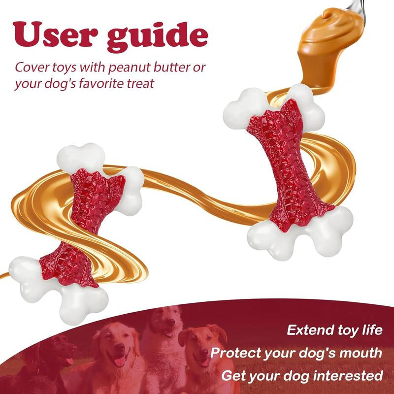 Apasiri Tough Dog Toys, Toys for Aggressive Chewers Large Breed, Bone-Shaped, Almost Indestructible