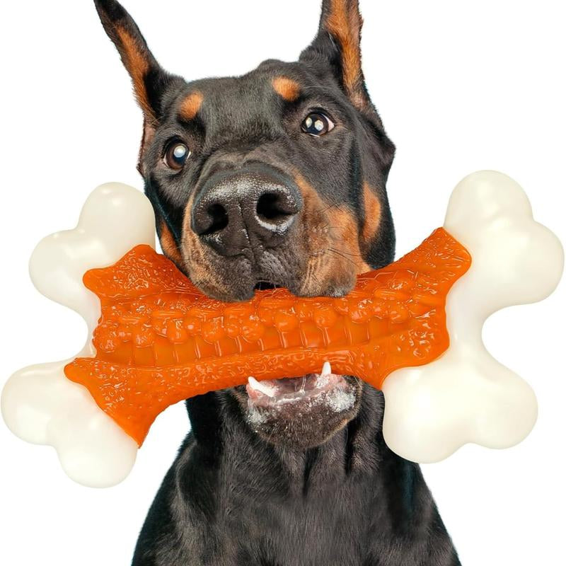 Apasiri Tough Dog Toys, Toys for Aggressive Chewers Large Breed, Bone-Shaped, Almost Indestructible