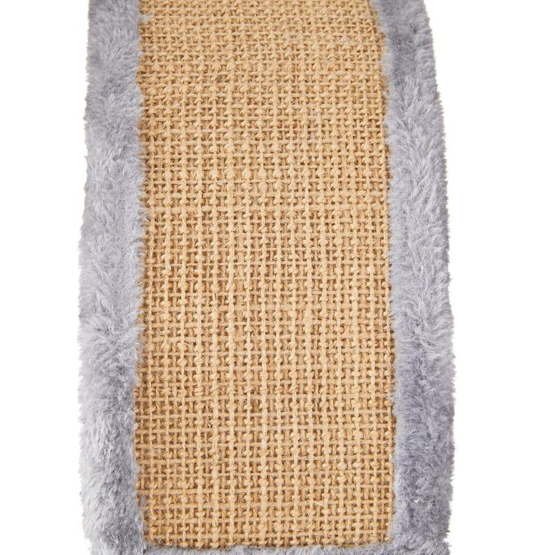 Vibrant Life 17"Deluxe Jute Cat Scratching Post with Arch Grooming Massager, Gray, Pack of 1 Shandong Dongyangtai Handicrafts Co., Ltd.