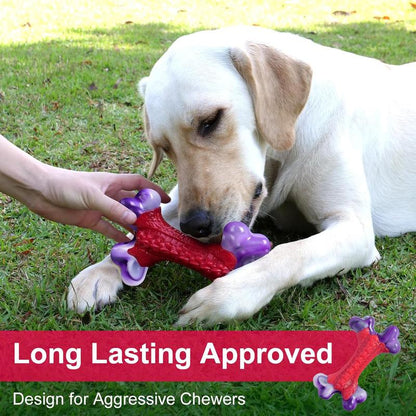 Apasiri Tough Dog Toys, Toys for Aggressive Chewers Large Breed, Bone-Shaped, Almost Indestructible