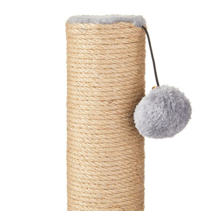 Vibrant Life 17"Deluxe Jute Cat Scratching Post with Arch Grooming Massager, Gray, Pack of 1 Shandong Dongyangtai Handicrafts Co., Ltd.